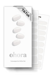 Ohora N Clean White nail strips box for at-home salon-quality nails.