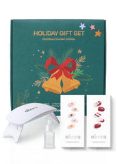 ohora semi cured nail strips in Jolly Jingles box for salon-quality nails at home