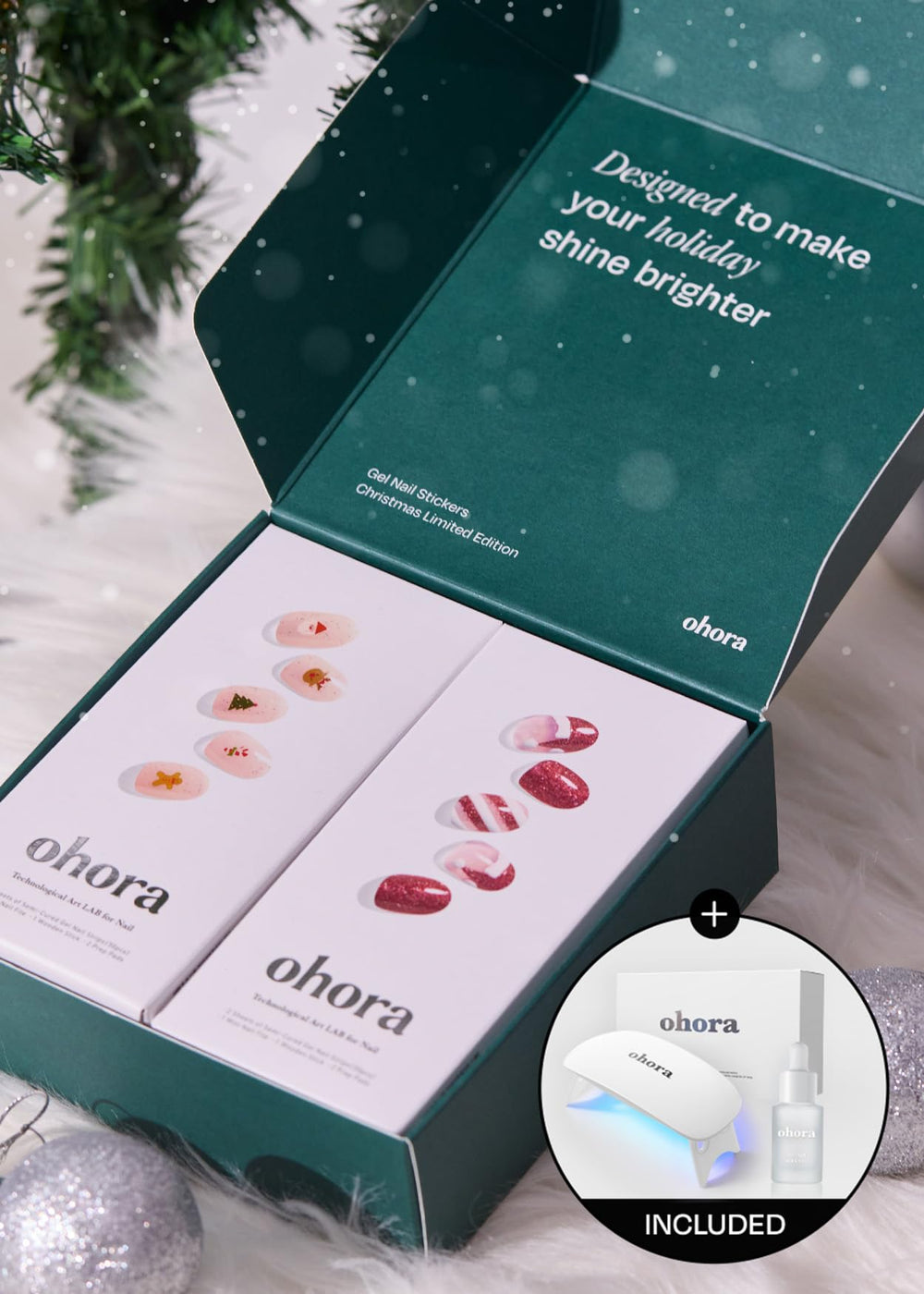 ohora Santa Cane designs for easy festive nails you can apply quickly