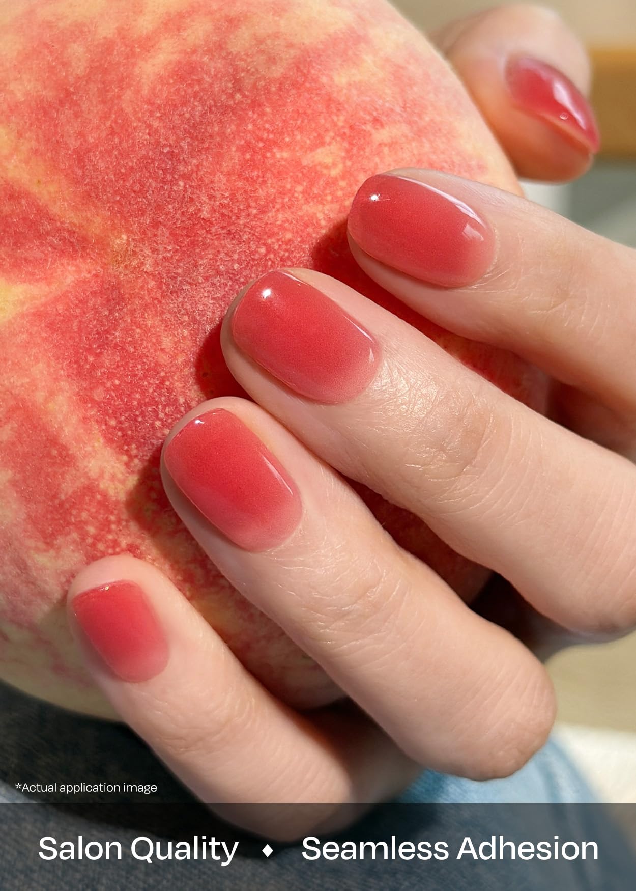 ohora gel nail strips with waterproof top layer for two-week wear