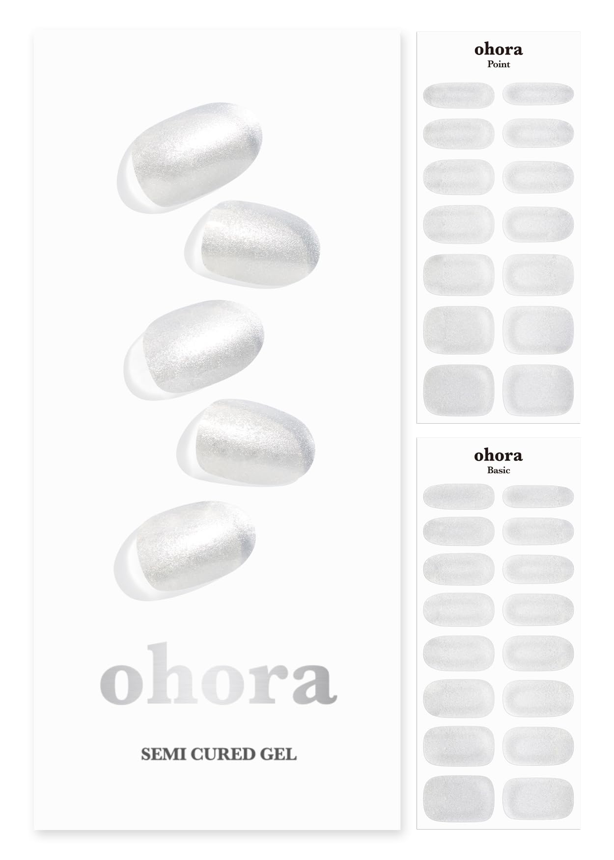 ohora semi-cured nail wrap in silver chrome closeup demonstrates salon-grade finish at home