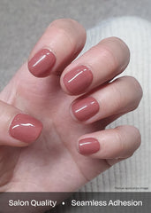 ohora semi cured strips under UV lamp for long-lasting wear.