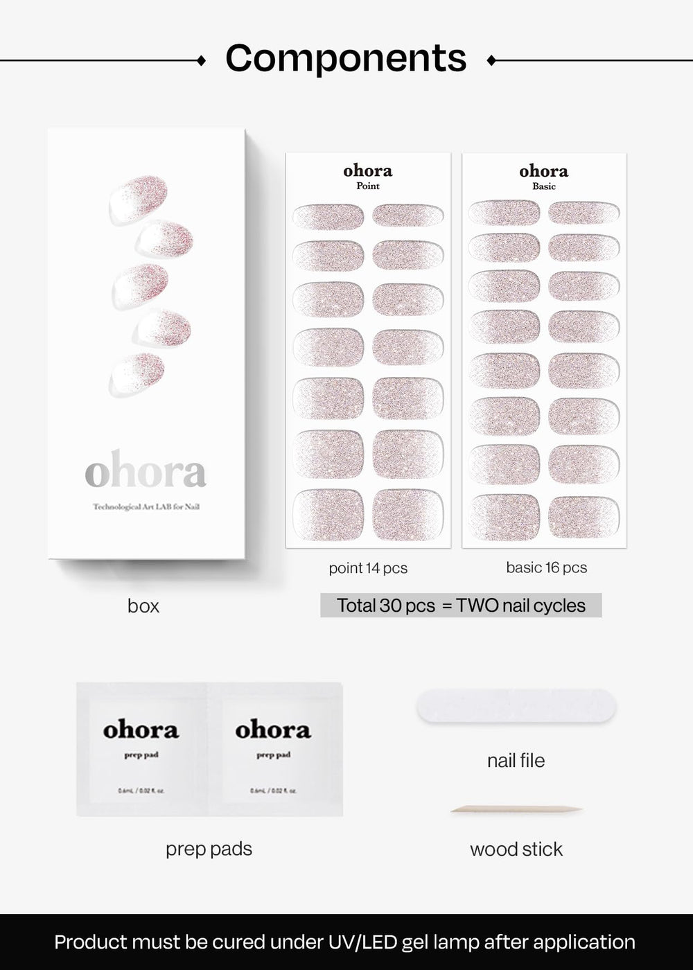 ohora vegan animal-friendly nail wraps shown in use