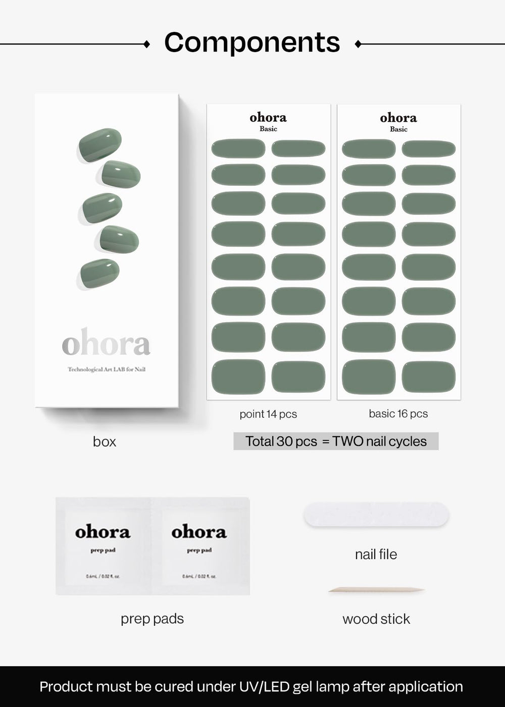 ohora waterproof top gel layer ensures long-lasting shine and durability