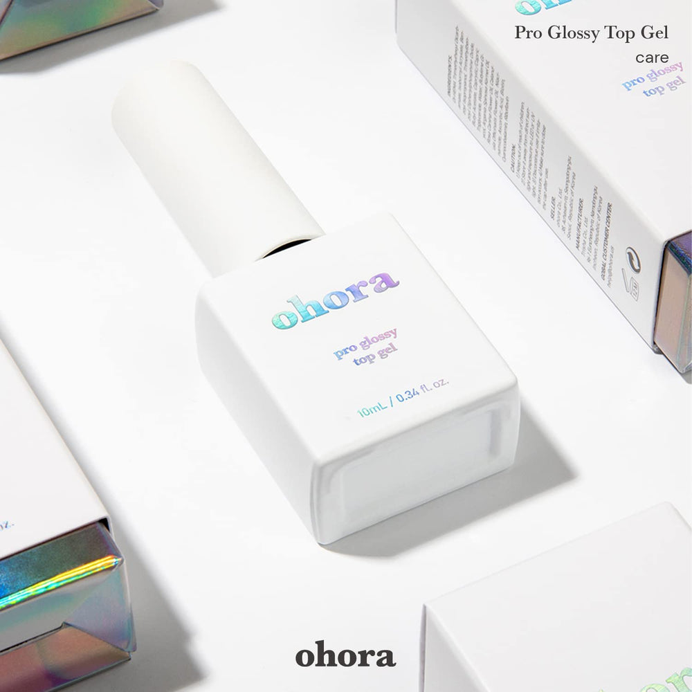 ohora waterproof top gel layer visible, suggesting durable wear after curing