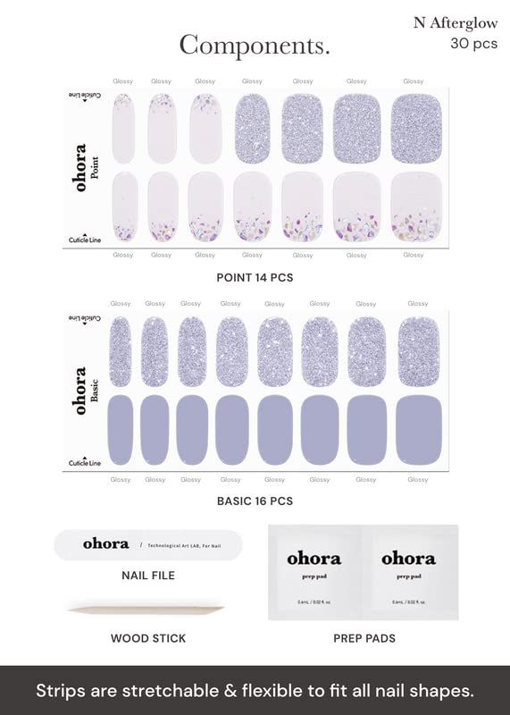 ohora waterproof top gel layer helps maintain shine and chip resistance.