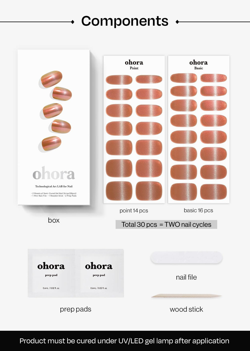 ohora wear time up to 2 weeks with waterproof top gel.