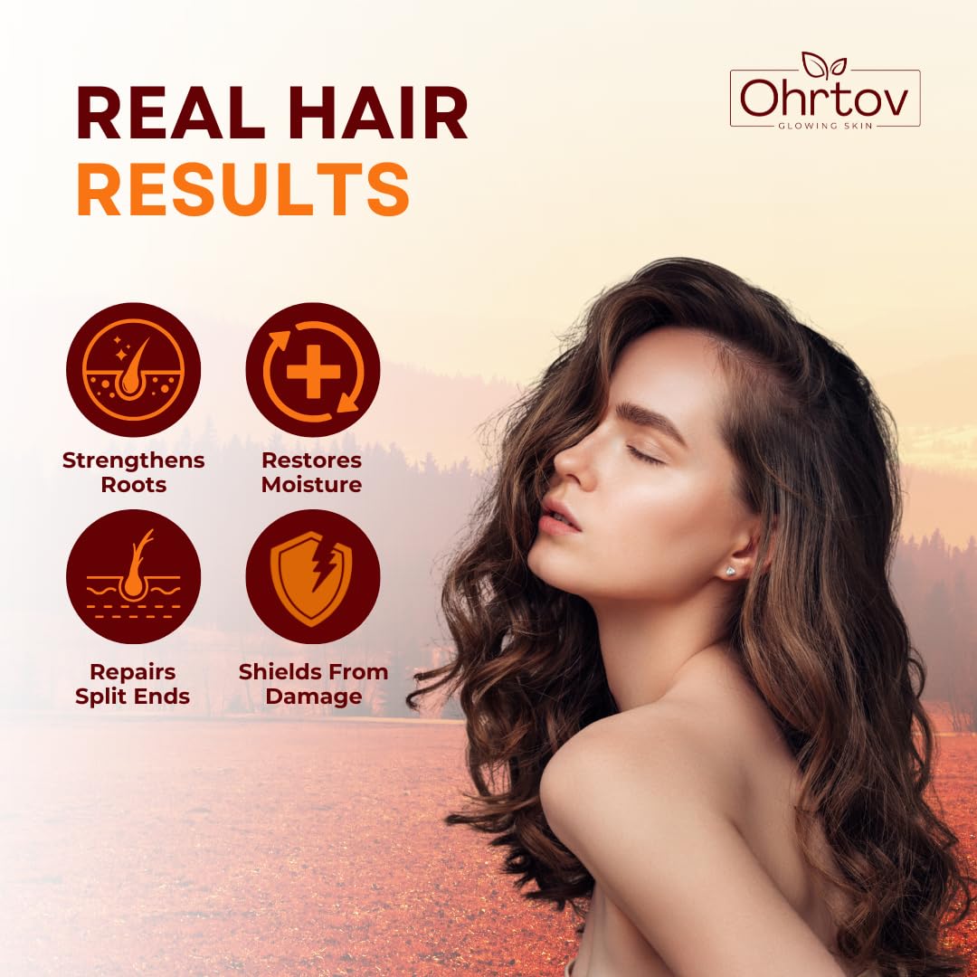 Ohrtov Batana shampoo and conditioner routine setup for thinning-hair care.