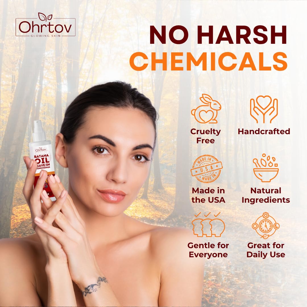 Ohrtov Batana USA-made label on packaging emphasizing origin.