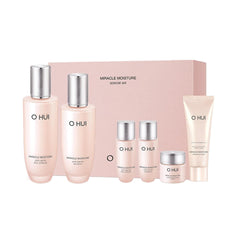 Ohui Miracle Moisture Set Skin Softener 150ml bottle delivers deep hydration for plump skin.