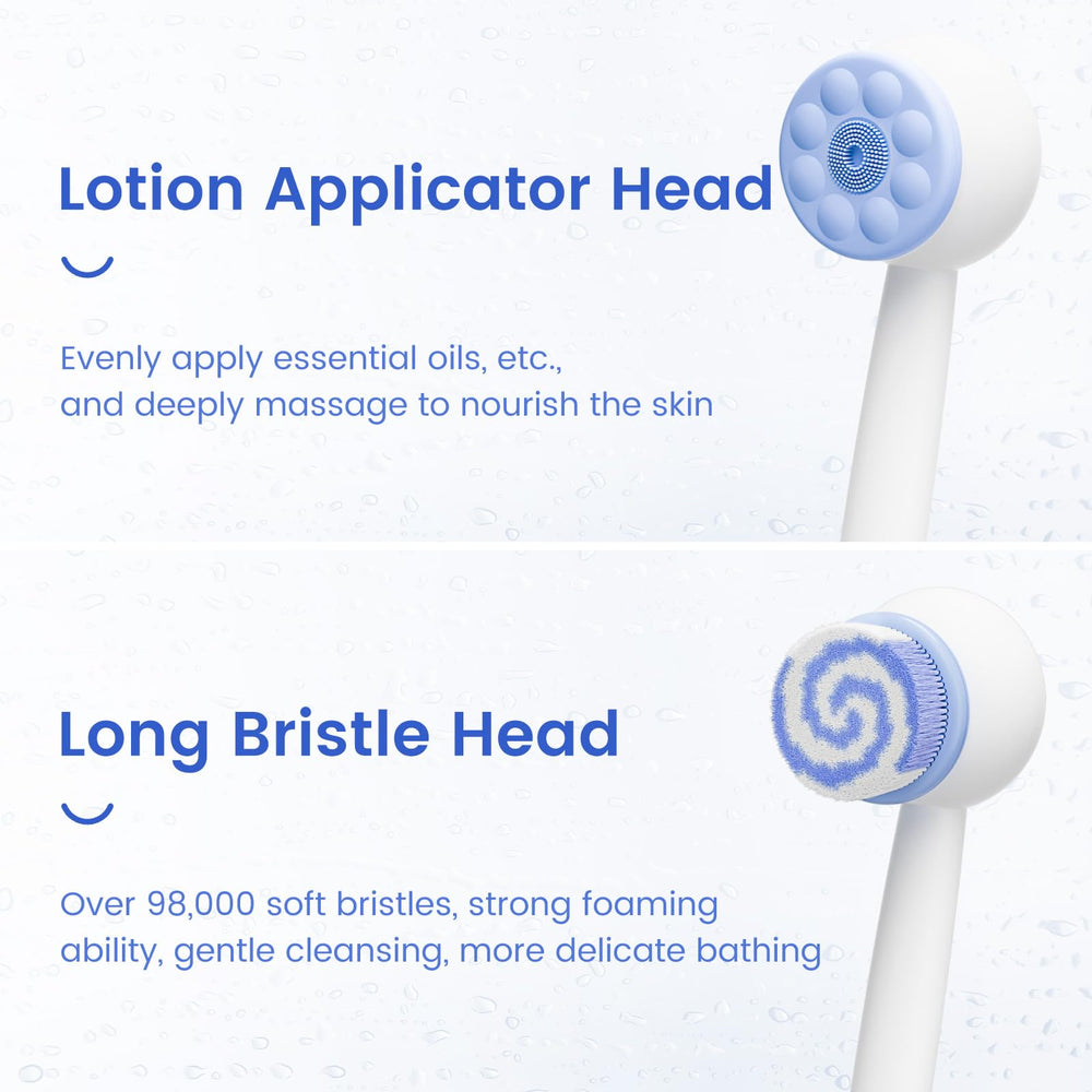 Oh,XIYU back scrubber with 98,000 ultra-soft bristles for comfortable cleansing.