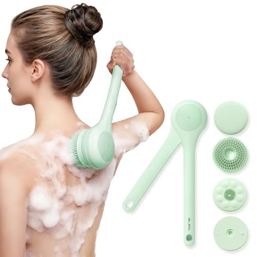 Oh,XIYU electric body brush front view for deep cleansing and exfoliation.