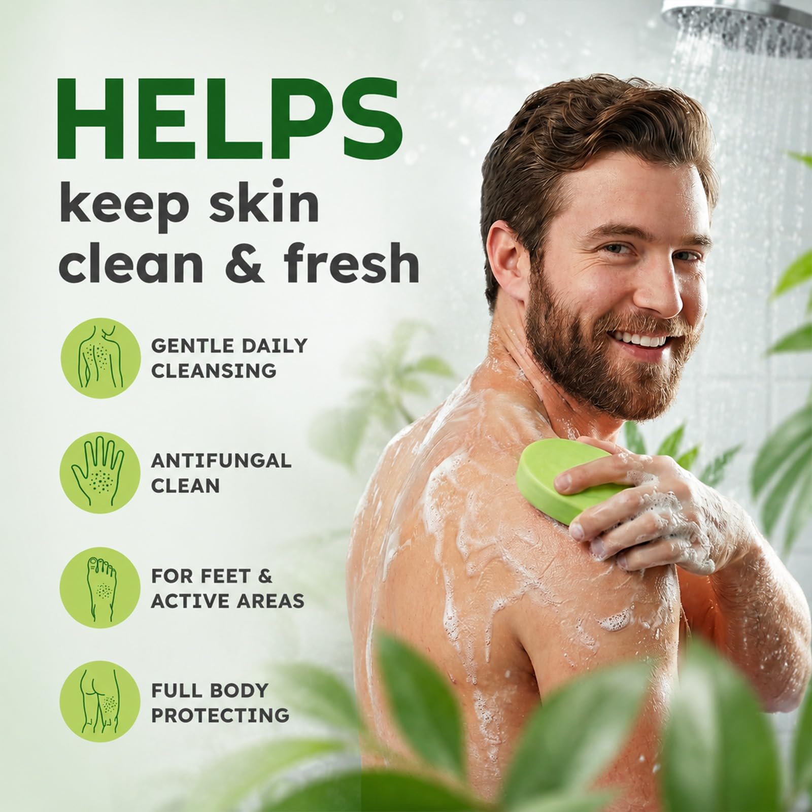 Close-up of Oiangna soap texture highlighting smooth bar surface and consistent formulation benefit