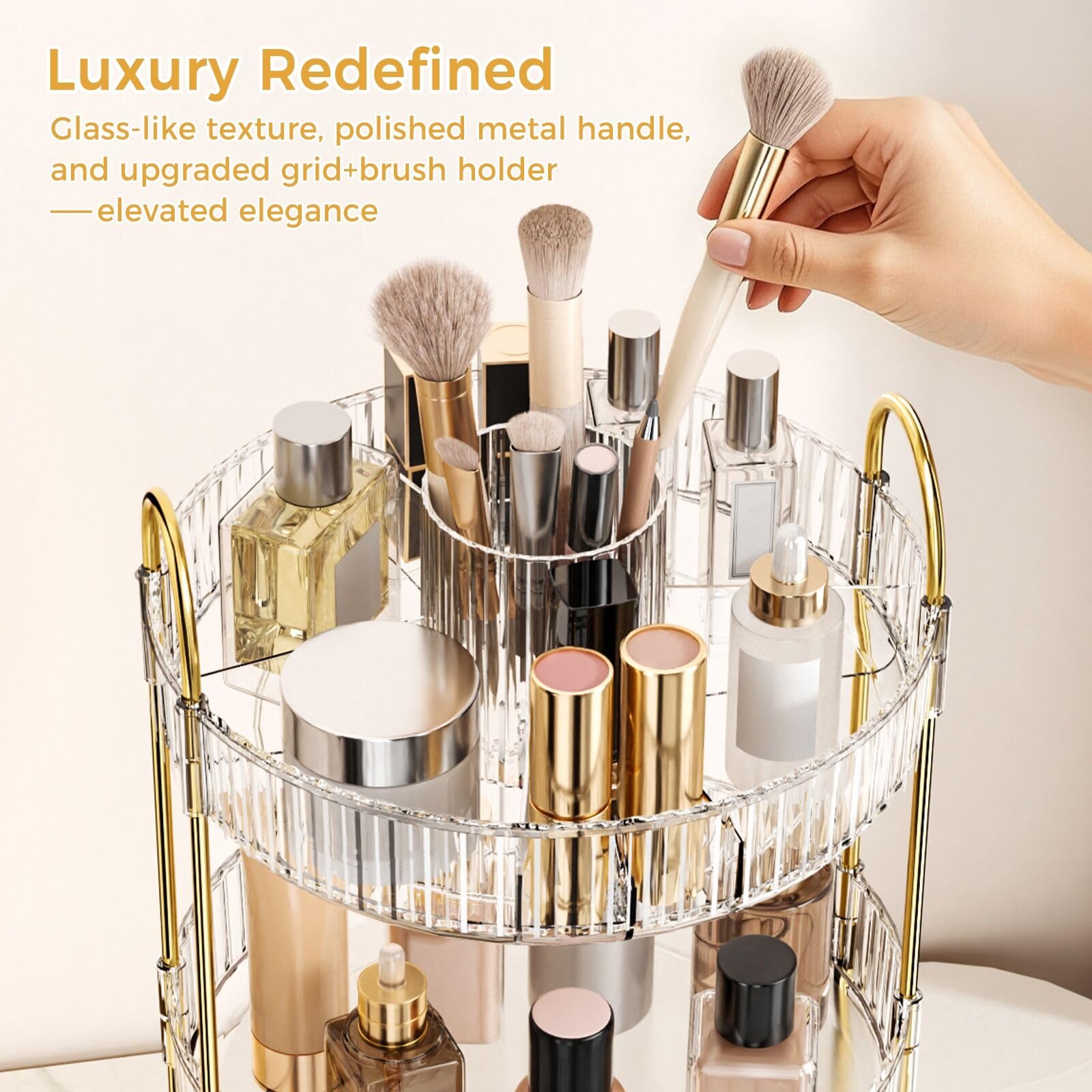 Oifecsie gift-ready cosmetic display makes a thoughtful present for beauty lovers.
