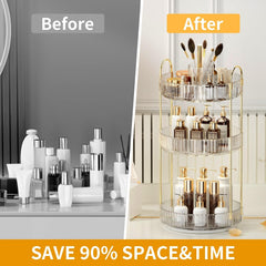 Oifecsie top-layer compartments highlight organized brushes and lipsticks at a glance.