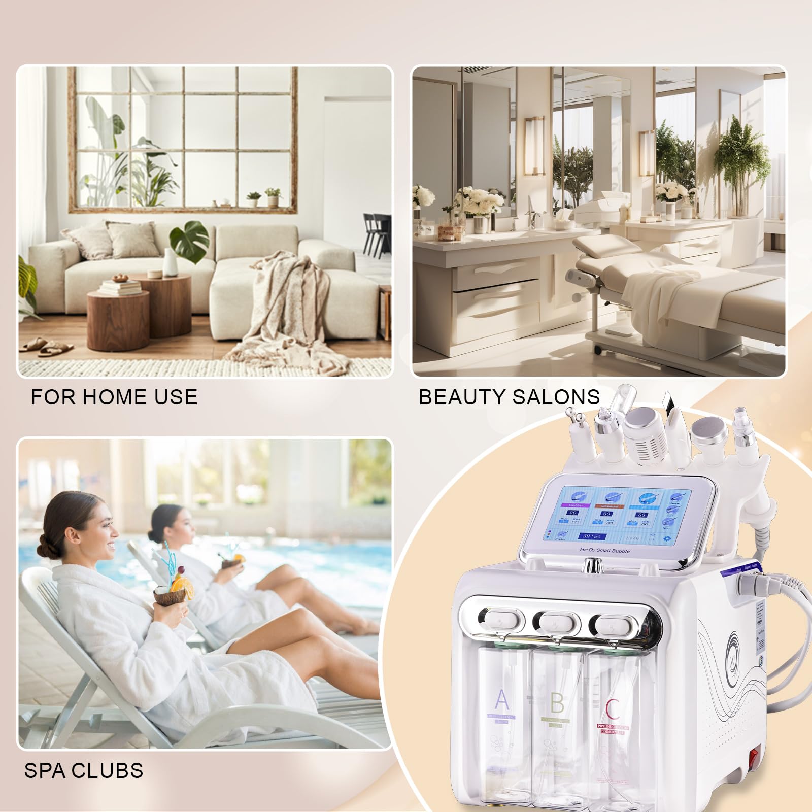 OIJIIE facial peeling session image for home use