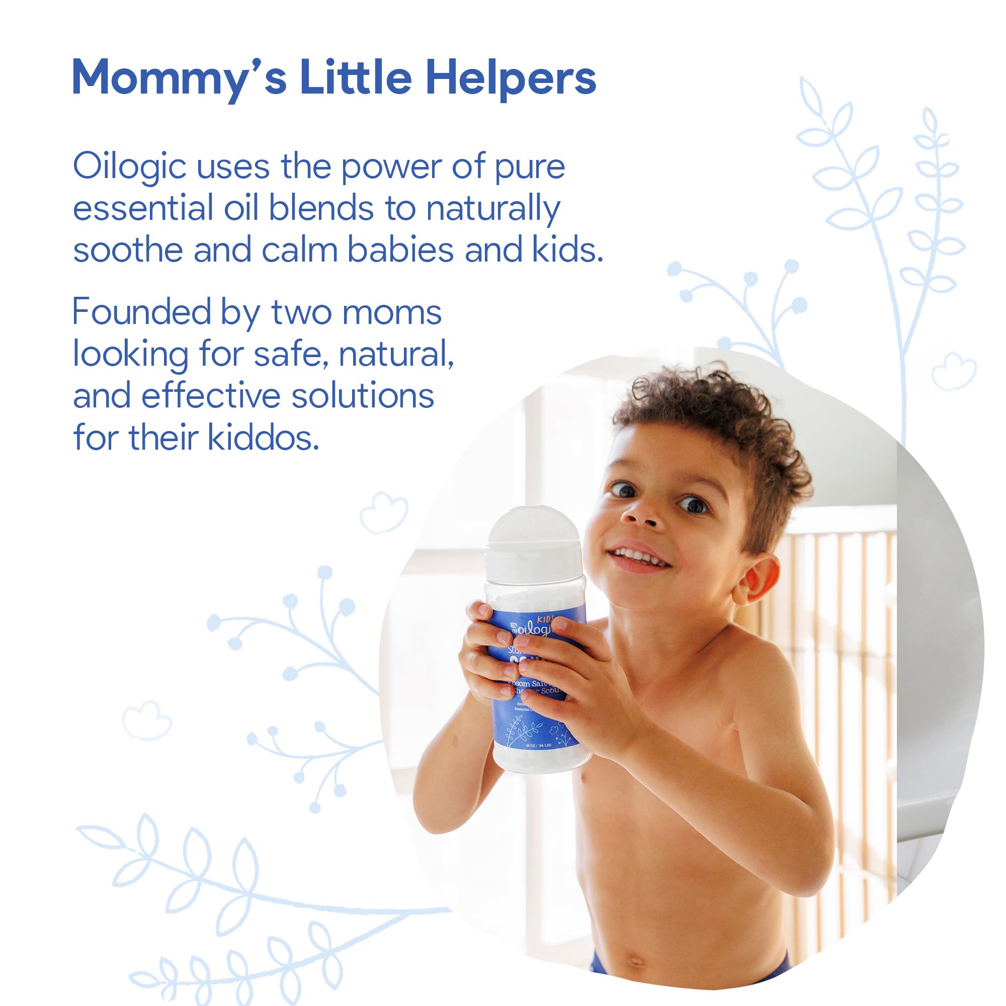 Oilogic Kids safe ingredients—cruelty-free vegan formula made in the USA.