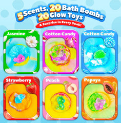 OinkSplash glow-in-the-dark toy revealed during bath time.