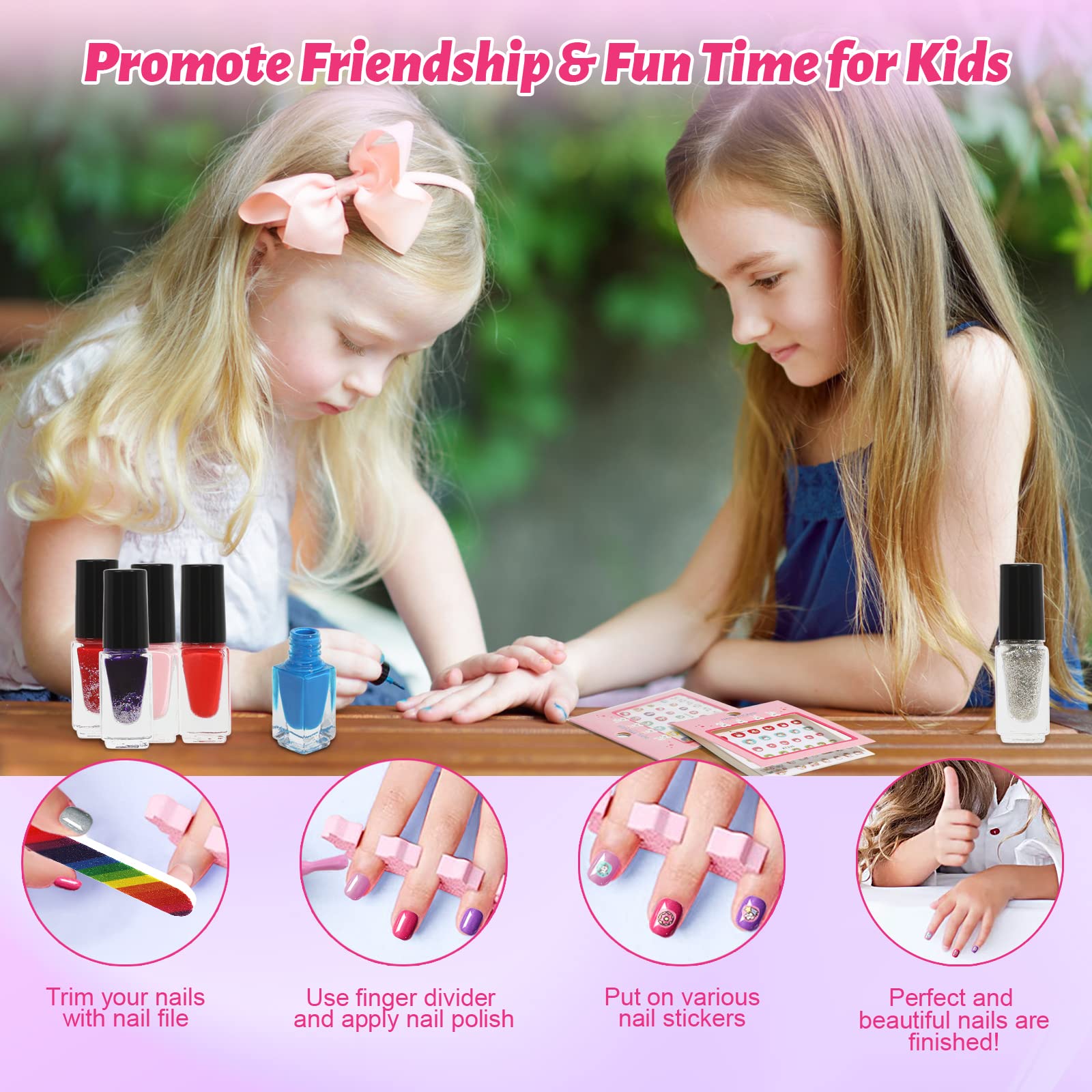 Oisacirg nail polish set glitter finish for festive nail art