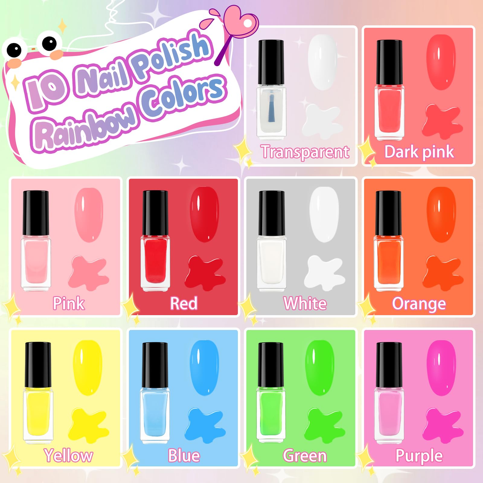 Oisacirg Nail Polish Pens with brush and nib drawing for precise nail art.