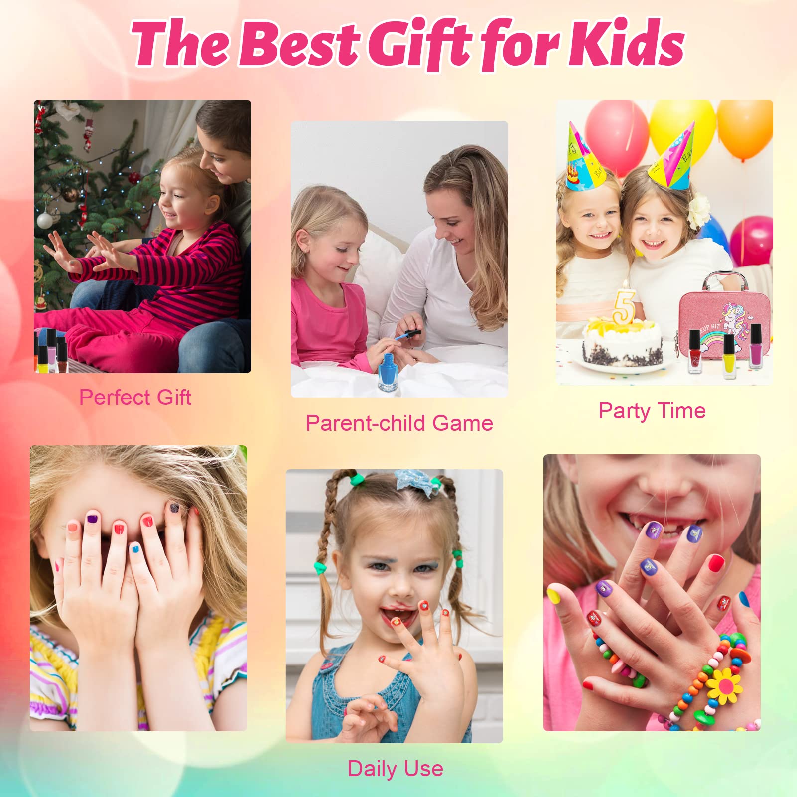 Oisacirg stickers included for easy nail art customization