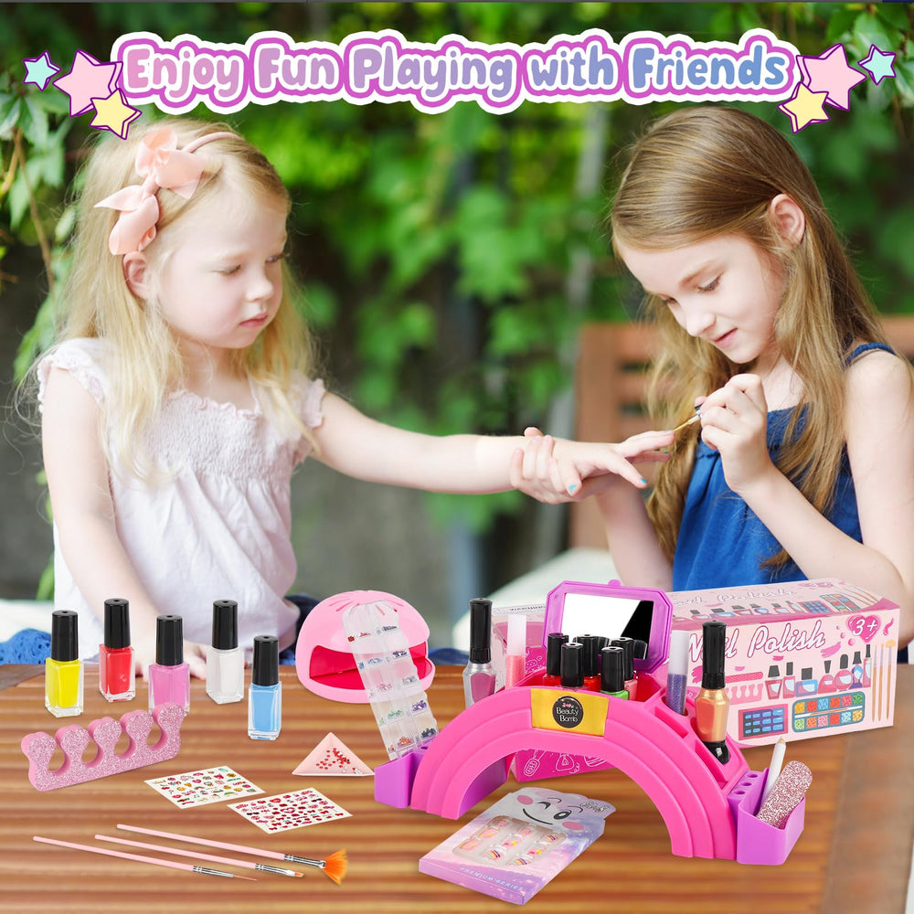 Oisacirg Triangular tray and nail stickers organize supplies for fun art.