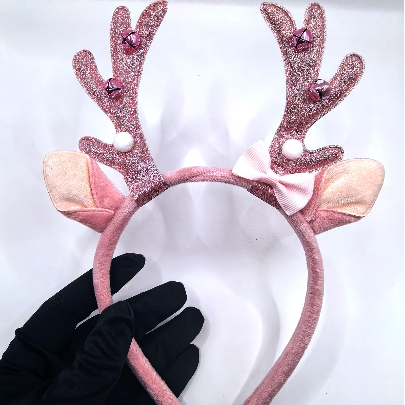 OIUUBBII deer headband with fawn ears suits cute Christmas cosplay and photos.