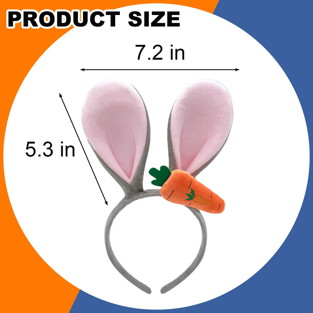 OIWLCI Bunny Ears Headband flexible band for comfortable all-day wear
