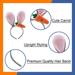 OIWLCI Bunny Ears Headband vibrant colors ideal for festive outfits and photos