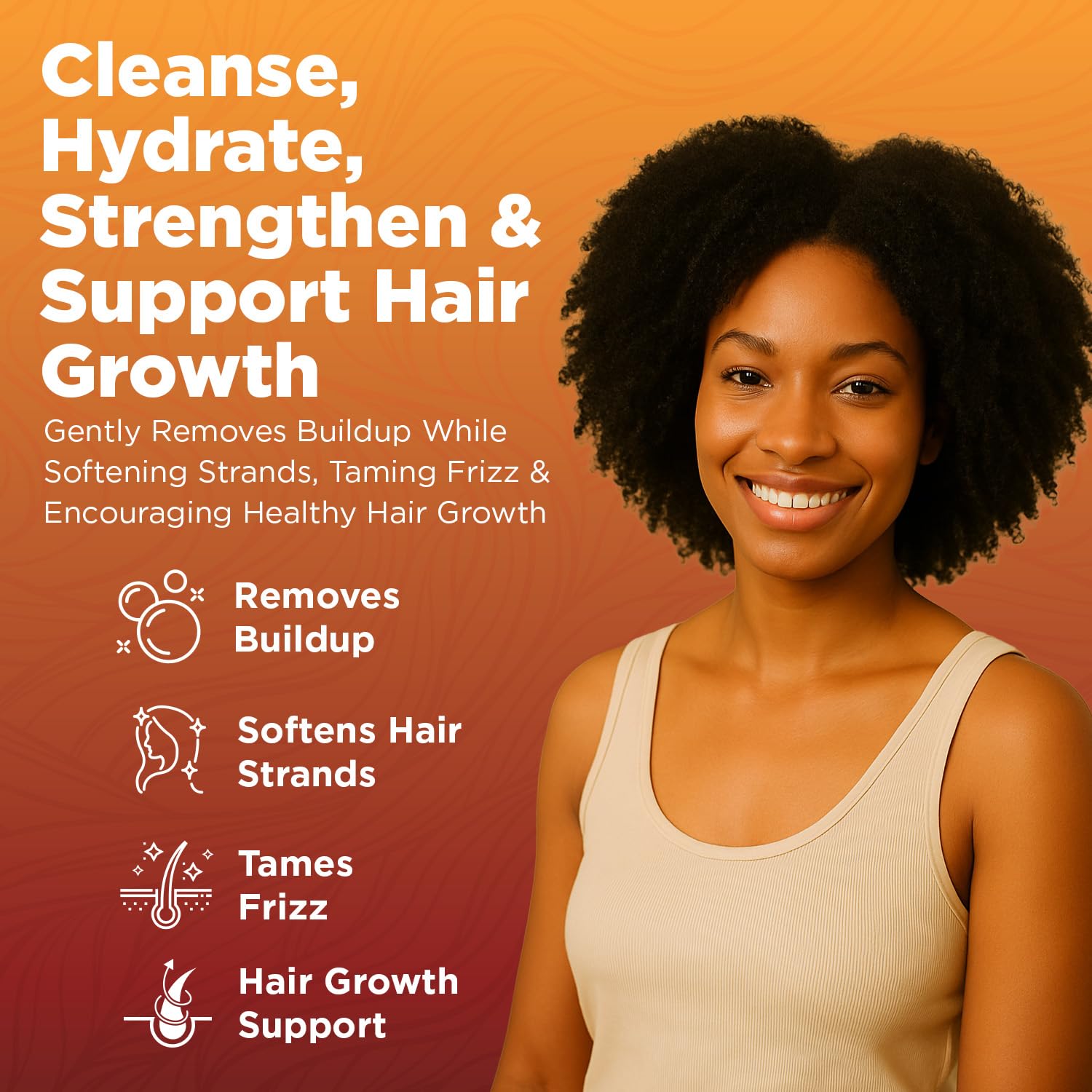 Okaga Batana Oil Conditioner application on strands showcasing smooth, manageable hair.