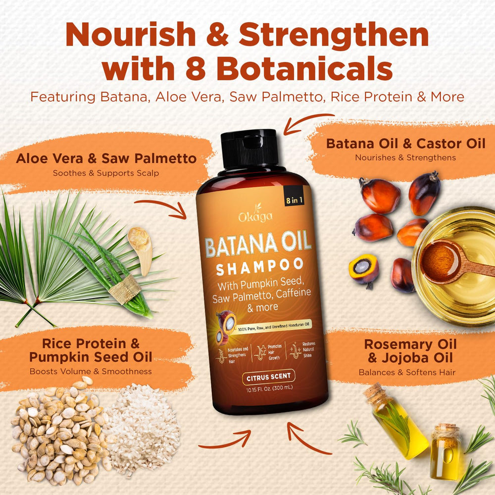 Okaga Batana Oil Shampoo lush lather demonstrating gentle sulfate-free cleansing.