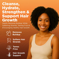 Okaga Batana Oil Shampoo rosemary pumpkin seed ingredients portrait for scalp vitality.