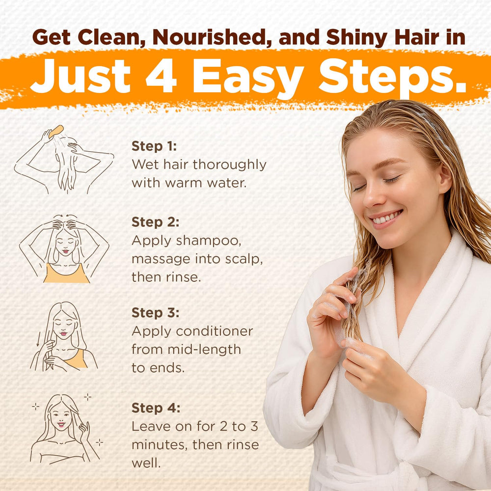 Okaga plant-based hair care ingredients like rosemary oil highlighted.