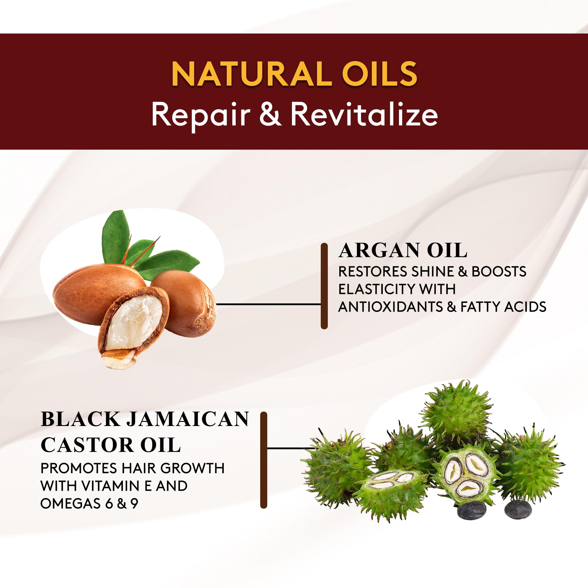 OKAY leave-in conditioner on damp hair demonstrates easy distribution for even moisture.