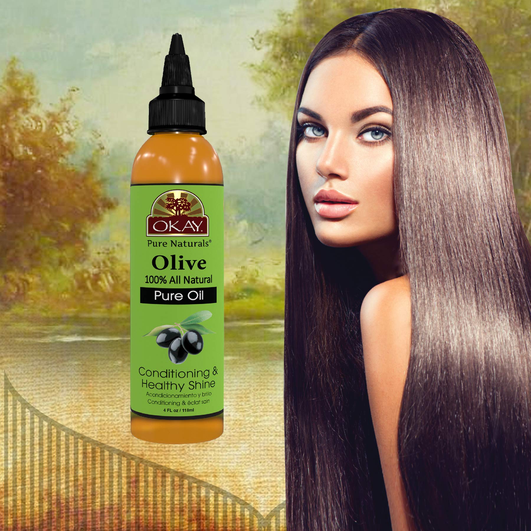 OKAY olive oil deep-conditioning-hair supports elasticity and moisture.