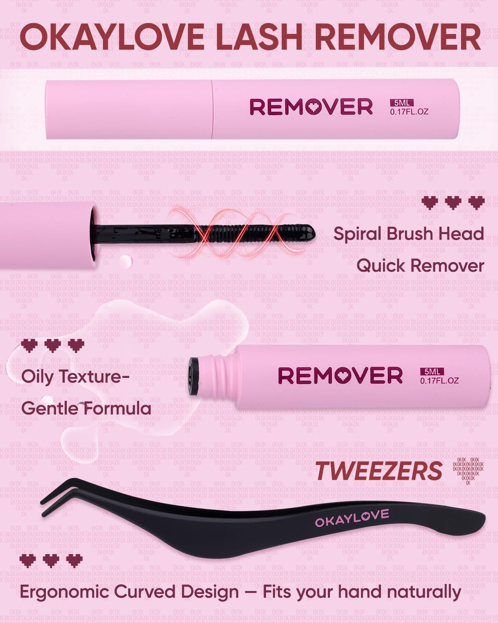 OKAYLOVE DIY lash kit packaging and tools ready for at-home lash session