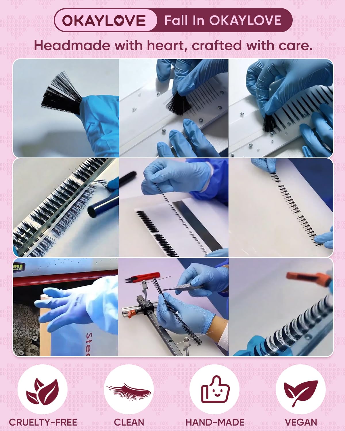 OKAYLOVE spiral remover brush for gentle, quick lash removal