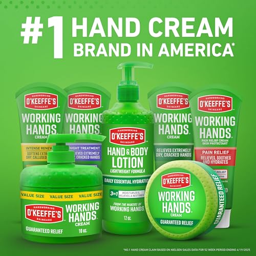 O'Keeffe's bottle and packaging front view signals trusted daily moisturizer.