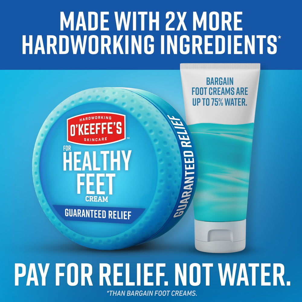 Nighttime application of O'Keeffe's Healthy Feet improves softness