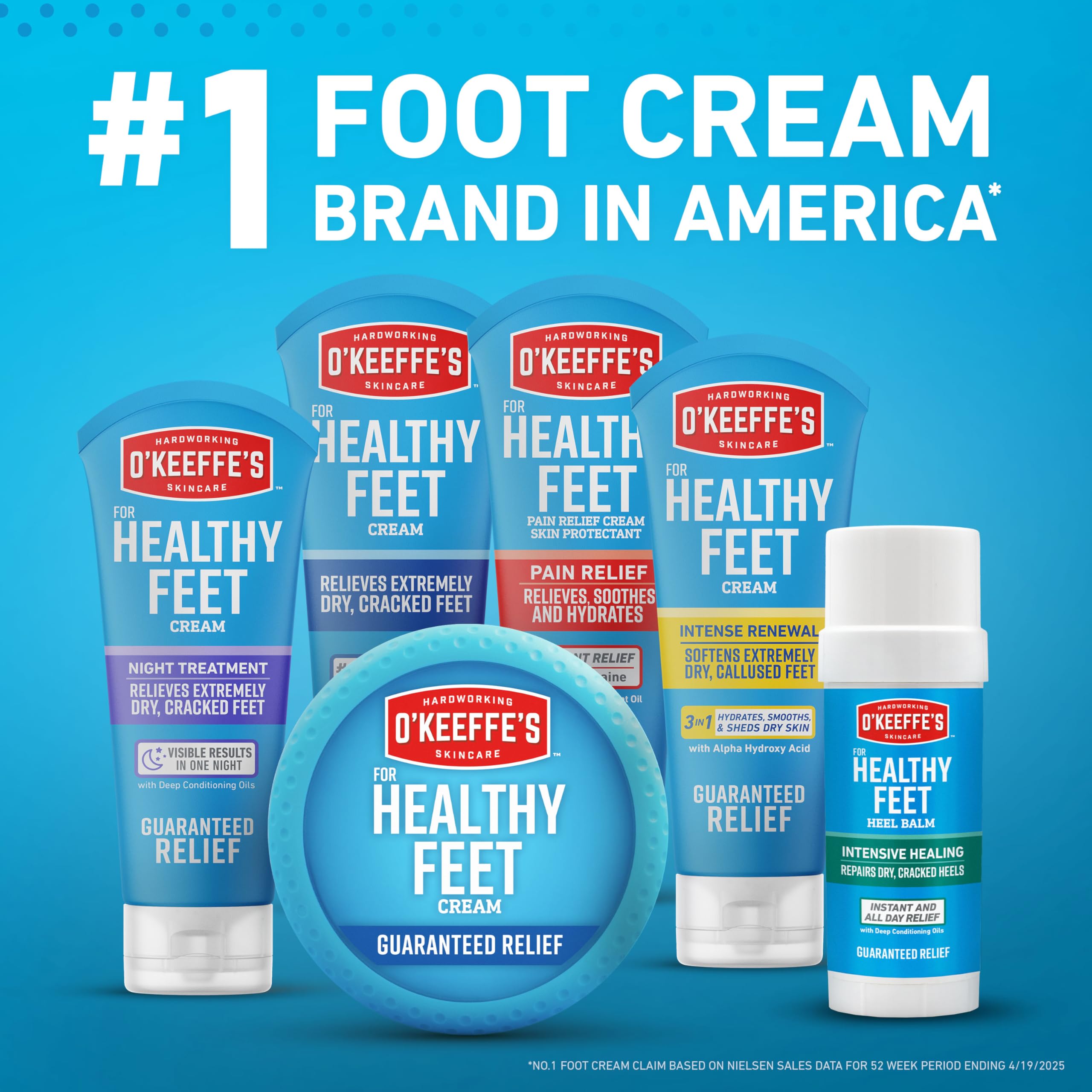 Protective moisture layer forms with O'Keeffe's Healthy Feet