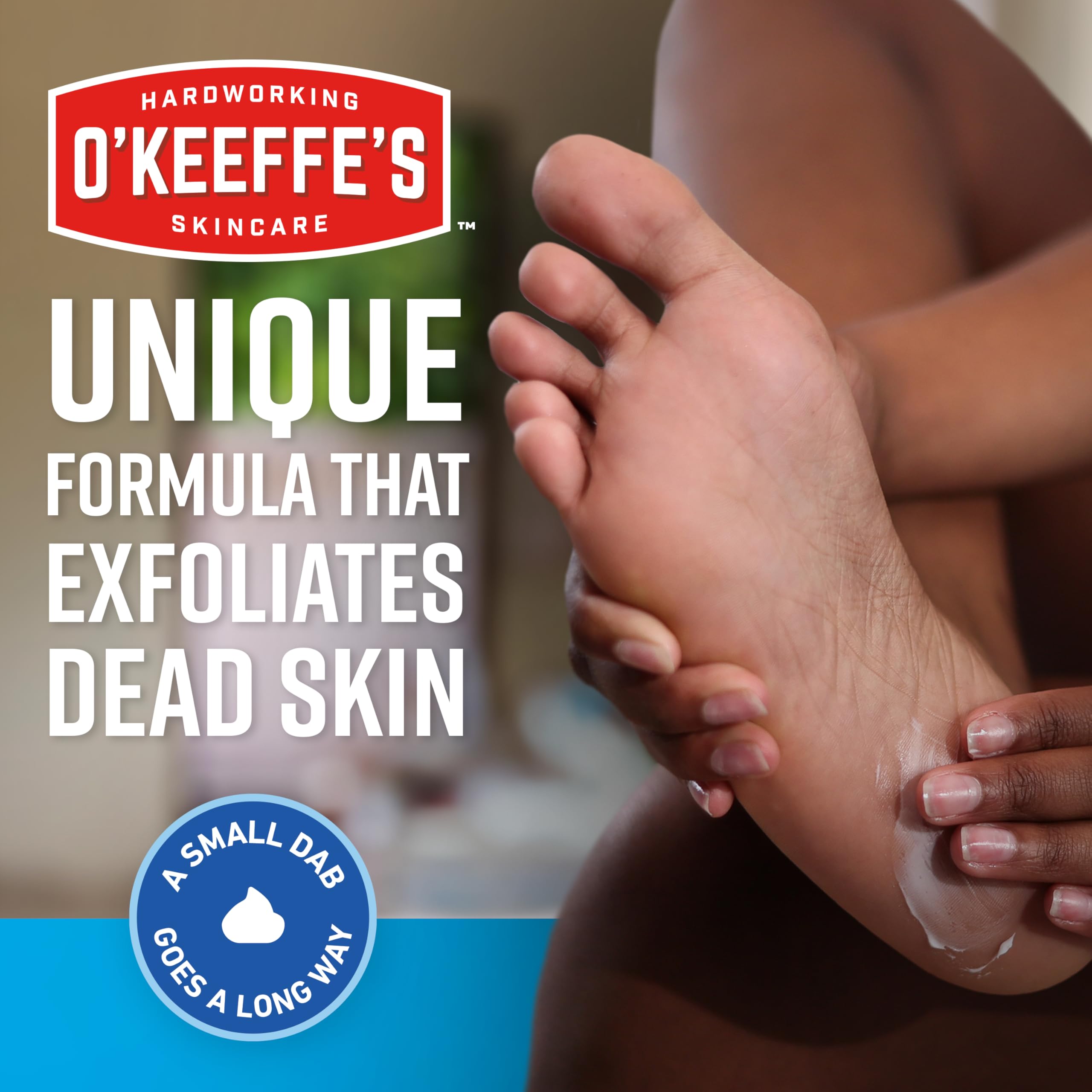 Before and after shots illustrate dramatic improvement in extremely dry feet.