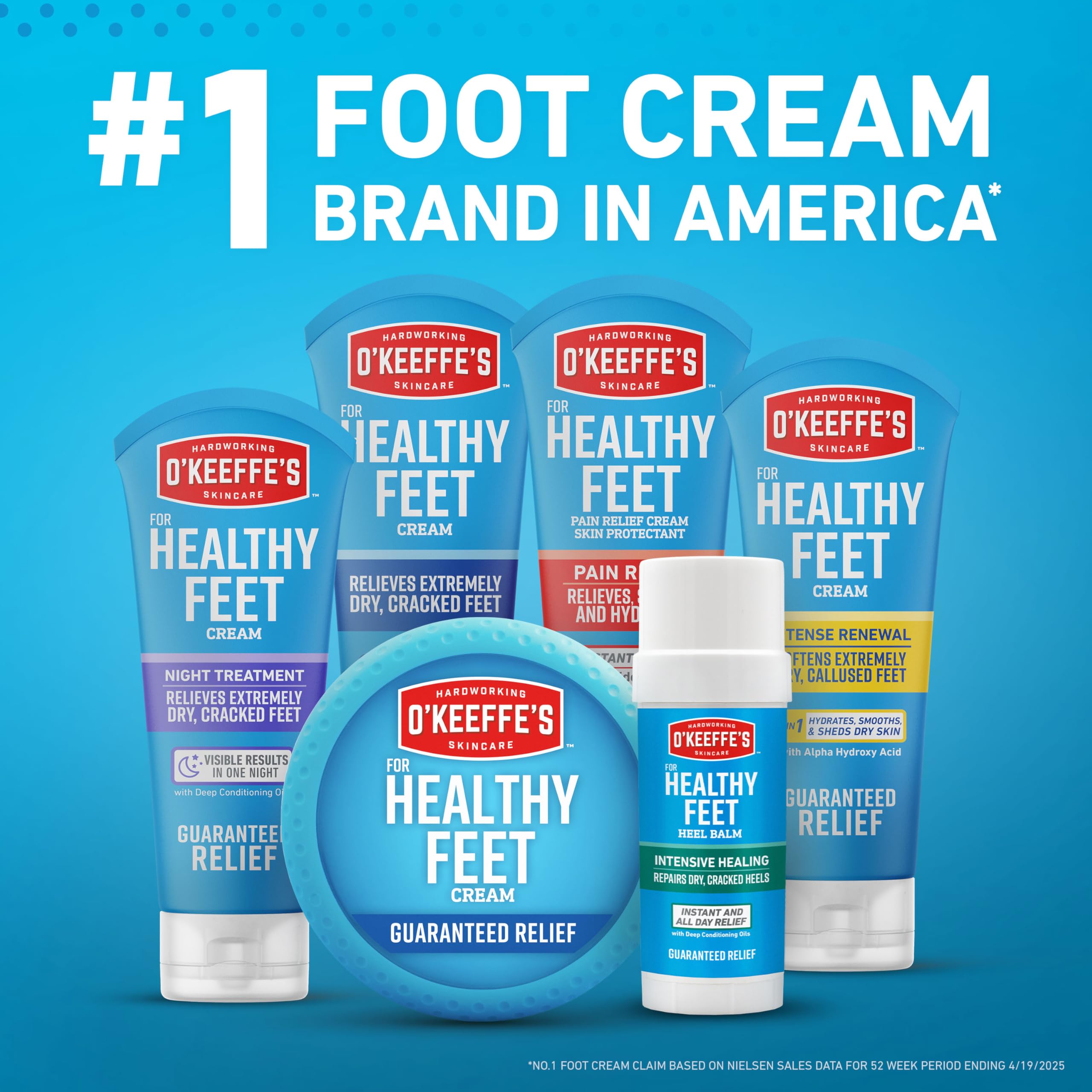 O'Keeffe's Healthy Feet moisture barrier image showing protective layer after application.