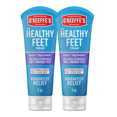 O'Keeffe's Healthy Feet Night Treatment tube packaging ready for overnight hydration.