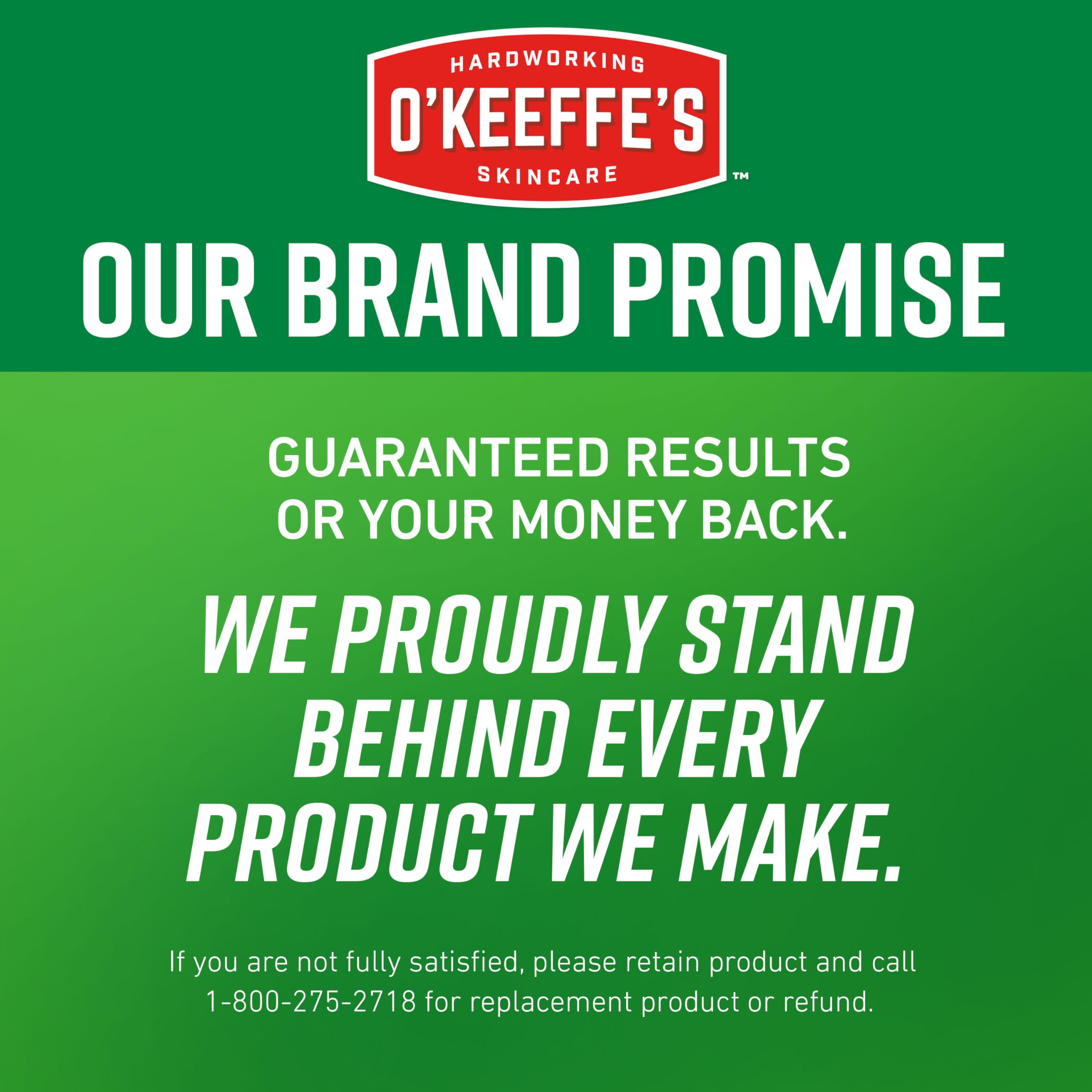 O'Keeffe's lotion offering relief for extremely dry skin and daily comfort.
