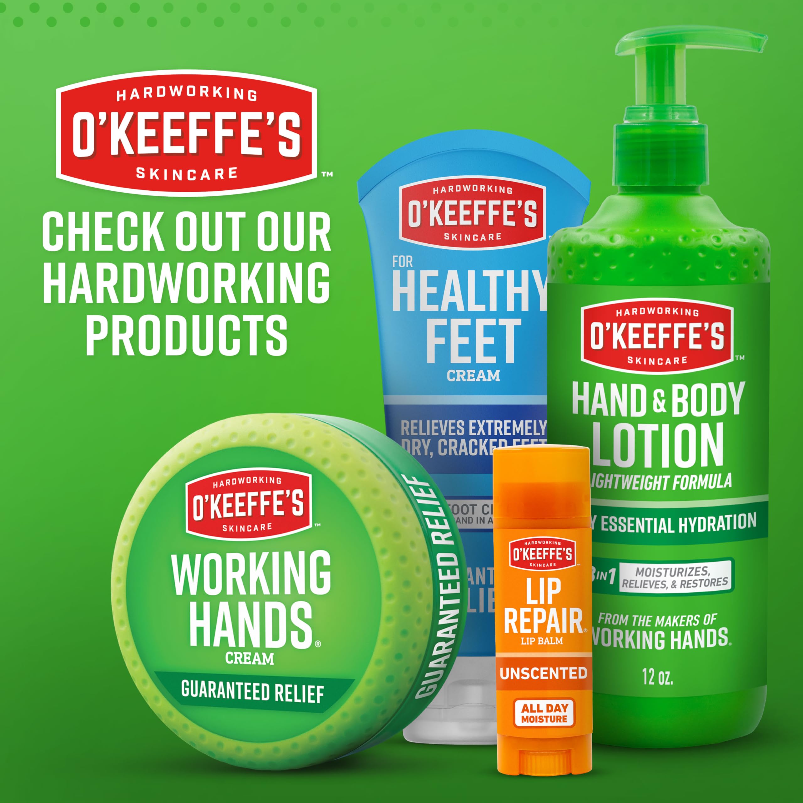 O'Keeffe's Working Hands applied after wash for daily protection