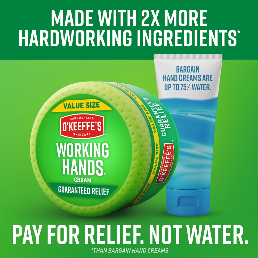 After washing, apply O'Keeffe's Working Hands for optimal hydration.