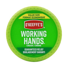O'Keeffe's Working Hands Hand Cream texture closeup, creamy and fast-absorbing moisture.