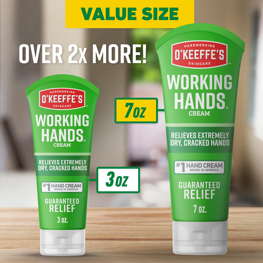 O'Keeffe's Working Hands demonstrates a protective layer to lock in moisture
