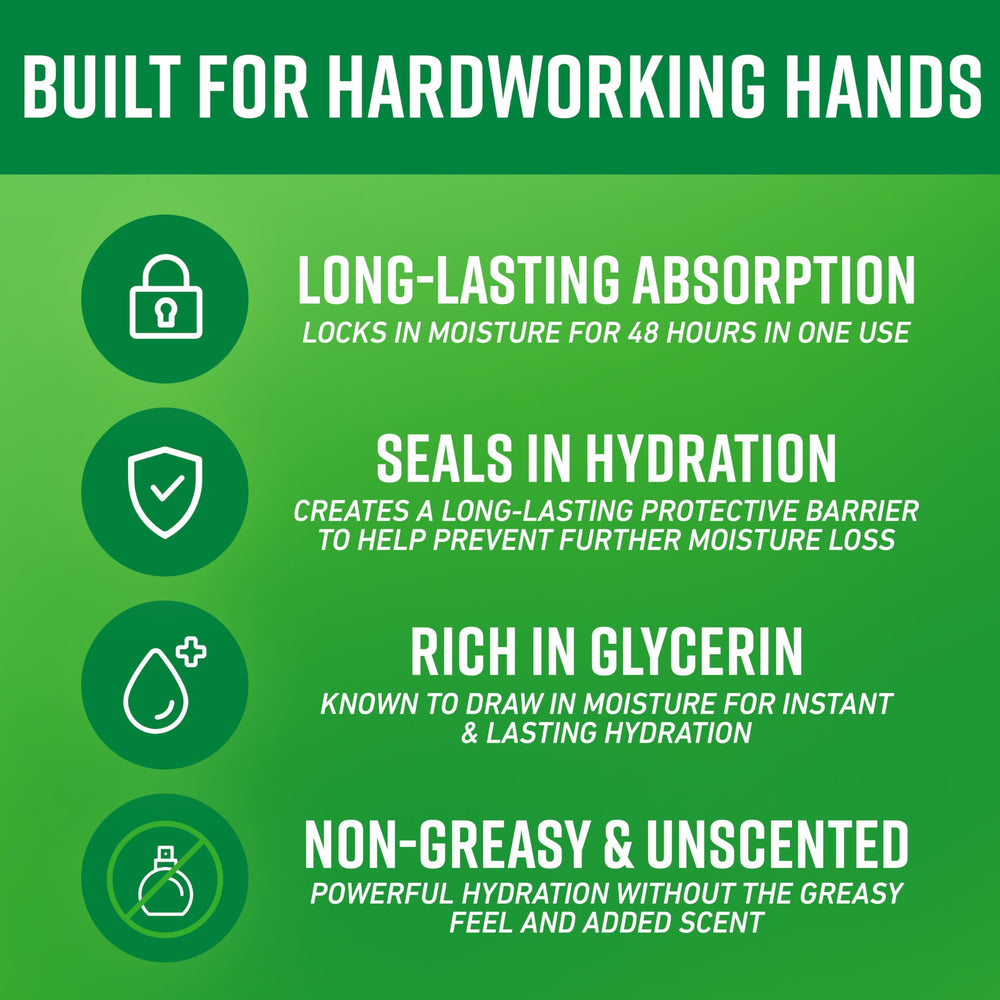 O'Keeffe's Working Hands skin-barrier illustration highlights moisture retention