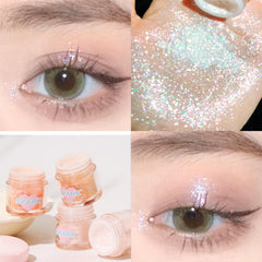 Okerker Body Glitter Highlighter on shoulder for a subtle glow.